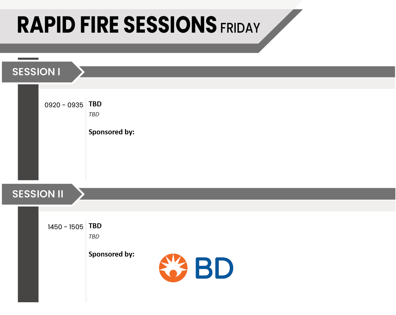 Friday Rapid Fire Sessions